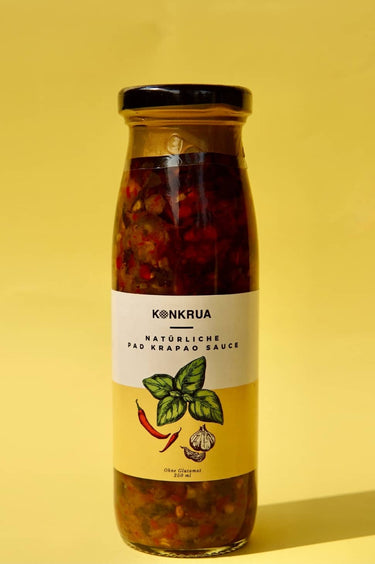 Pad Krapao Sauce mit Thai Holy Basil (für 8-10 Portionen)